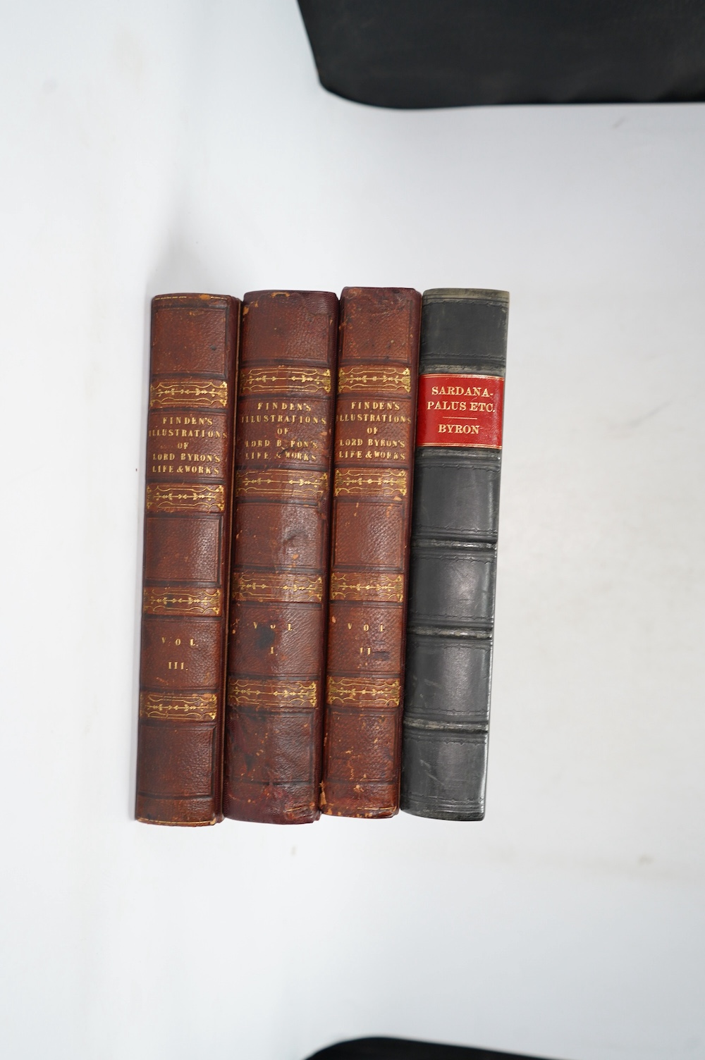 Byron, George Gordon Noel, Lord - Sardanapalus, a tragedy. The Two Foscari, a tragedy. Cain, a mystery, 1st edition, half title, 6 pages of advertisements bound in at beginning, rebound quarter calf, endpapers renewed, J